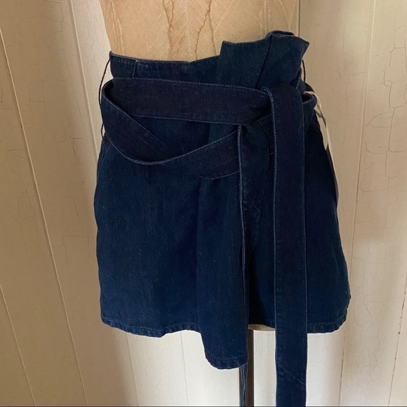 JW ANDERSON US sz 10 UK 14 Blue Denim Skirt Logo - Picture 4 of 12